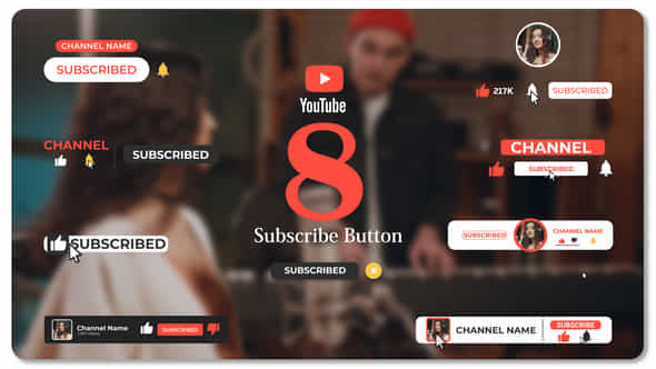 Youtube Subscribe Buttons Pack - VideoHive 48815669