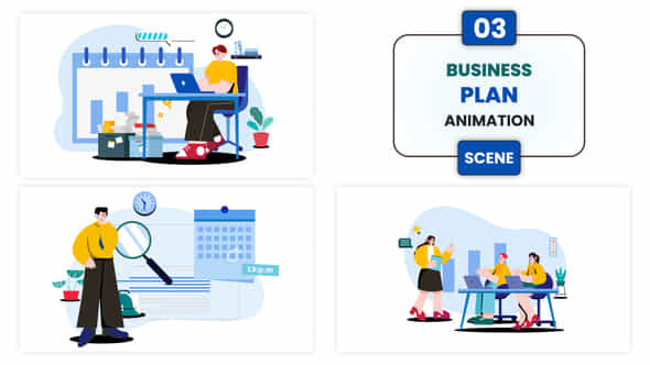 Business Plan Animation Scene - VideoHive 54128491