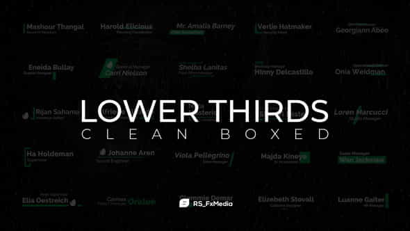 Lower Thirds | Clean Fade - VideoHive 31846955