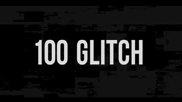 100 Glitch Overlay - VideoHive 21364623