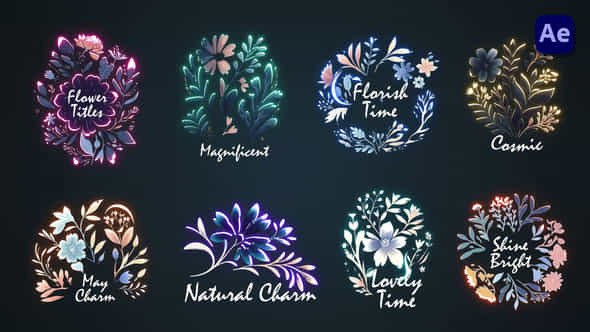 Flower titles #3 - VideoHive 45190991