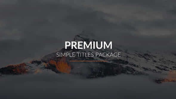 Premium Titles Pack - VideoHive 36102125