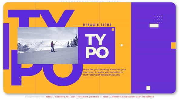 Typographic Clean Intro - VideoHive 36027976