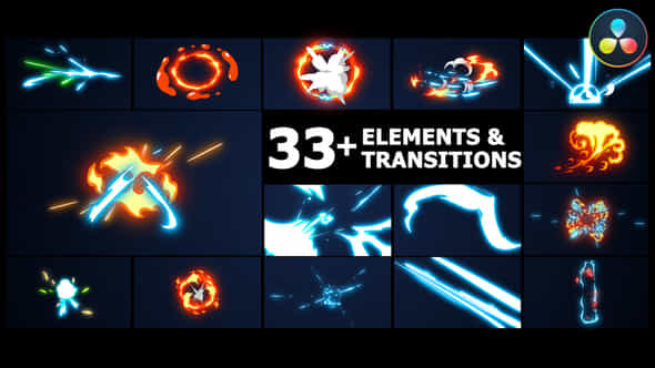 Elements And Transitions - VideoHive 38161601