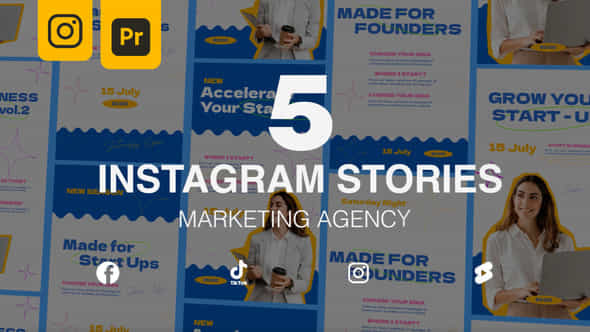 Marketing Agency Instagram Stories Mogrt - VideoHive 47028743