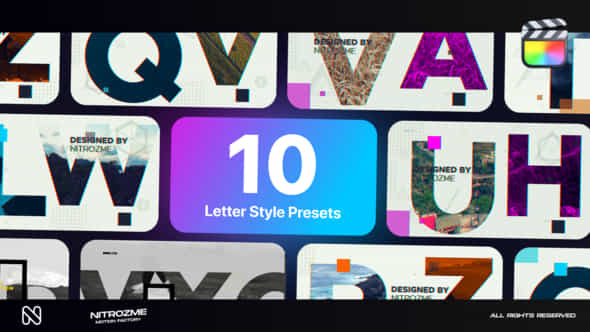 Letters Typography - VideoHive 44952861