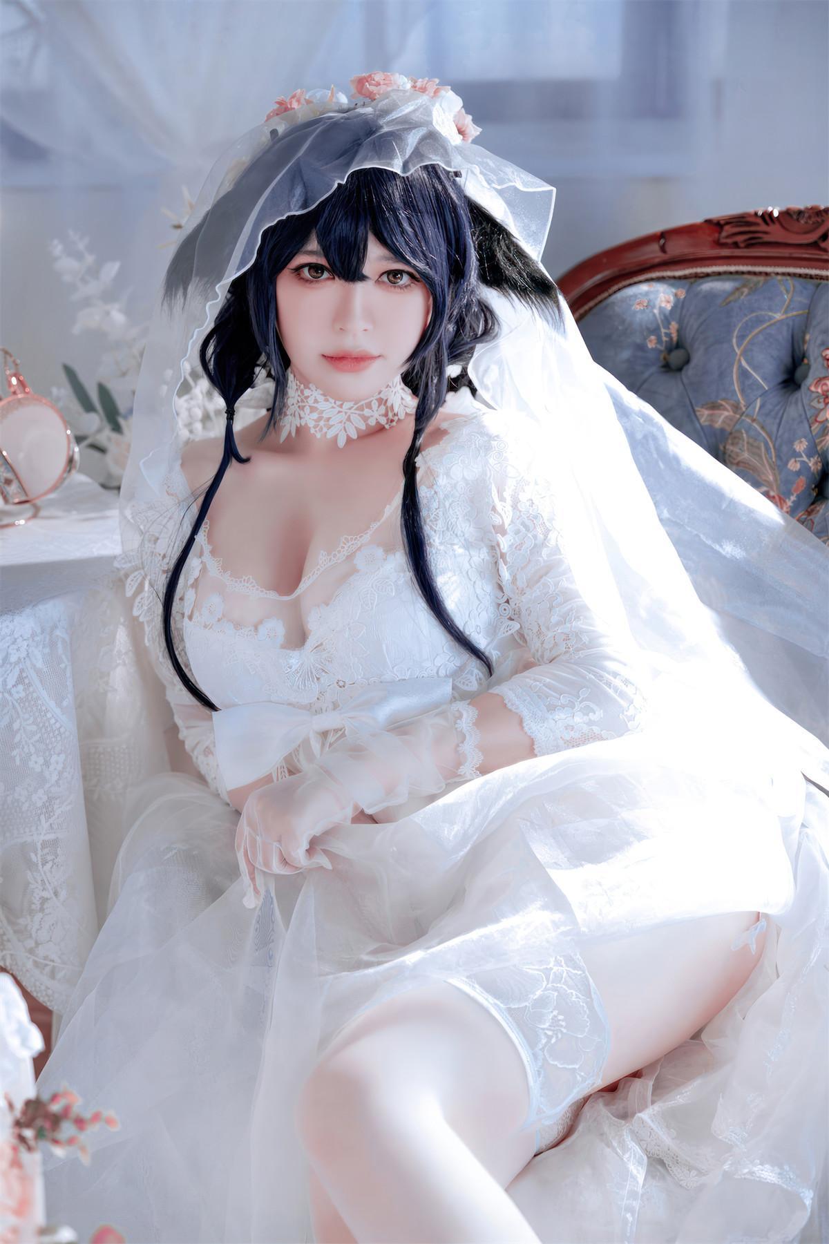 Cosplay 半半子Banbanko 碧蓝航线 吾妻花嫁(21)