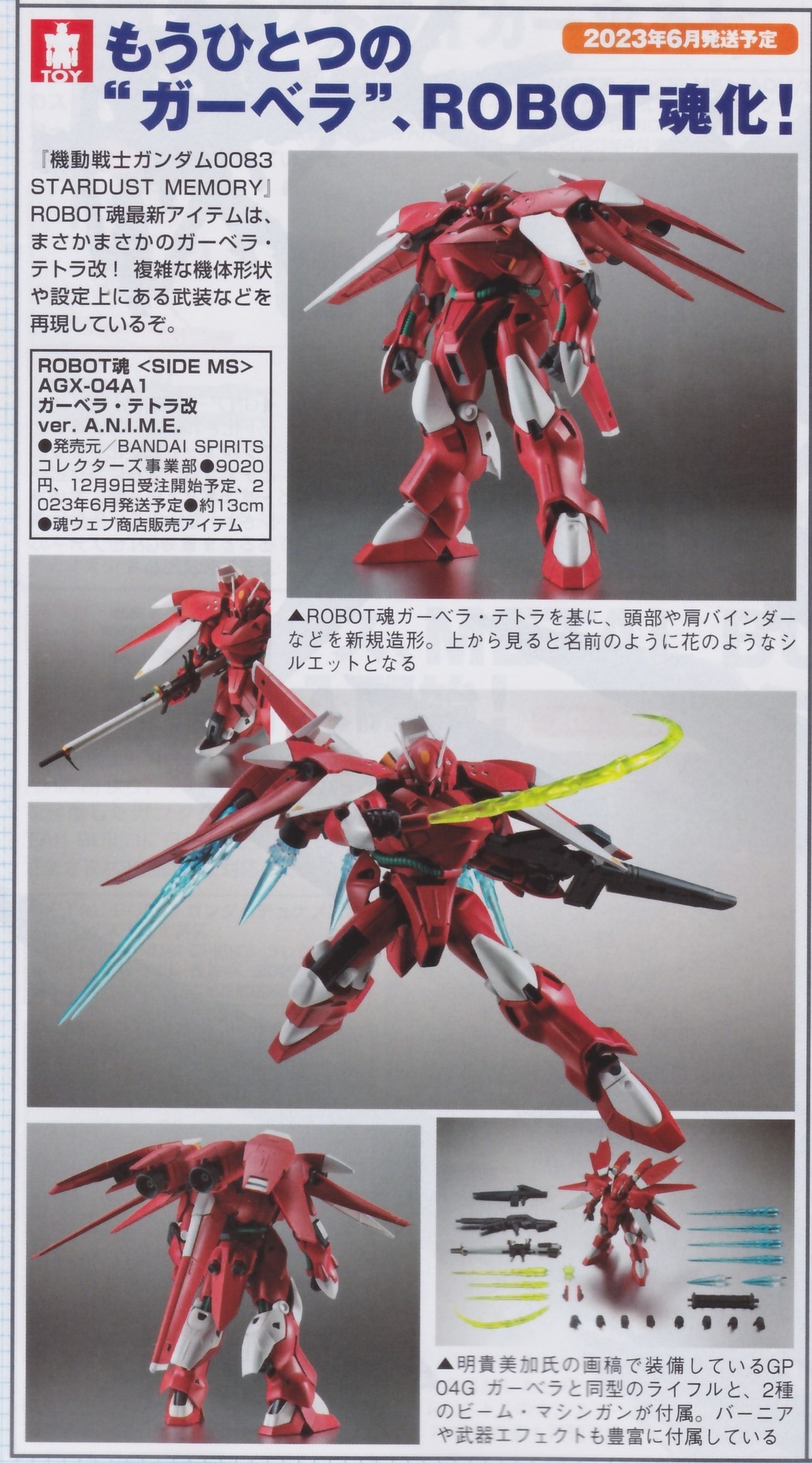 ROBOT SPIRITS <SIDE MS> AGX-04A1GERBERA TETRA CUSTOM ver. A.N.I.M.E., GUNDAM