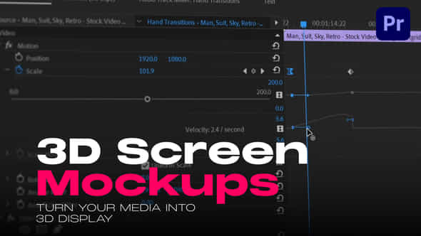 3D Screen Mockups - VideoHive 48398845