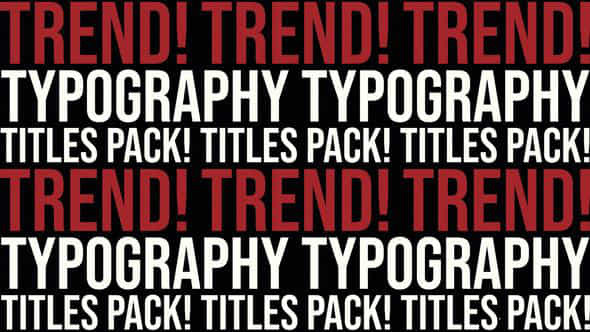 Fullscreen Typography - VideoHive 47173317