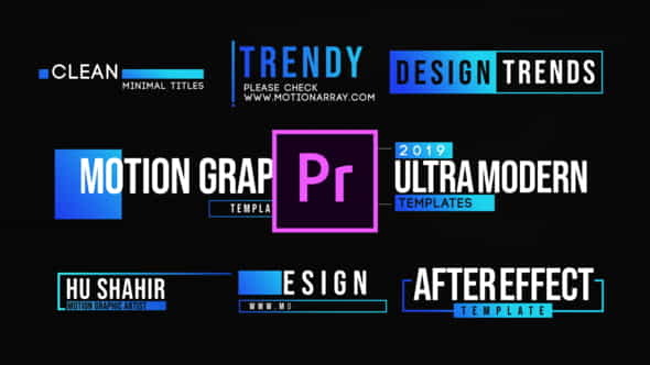 Ultra Modern Titles-MOGRT - VideoHive 25267957