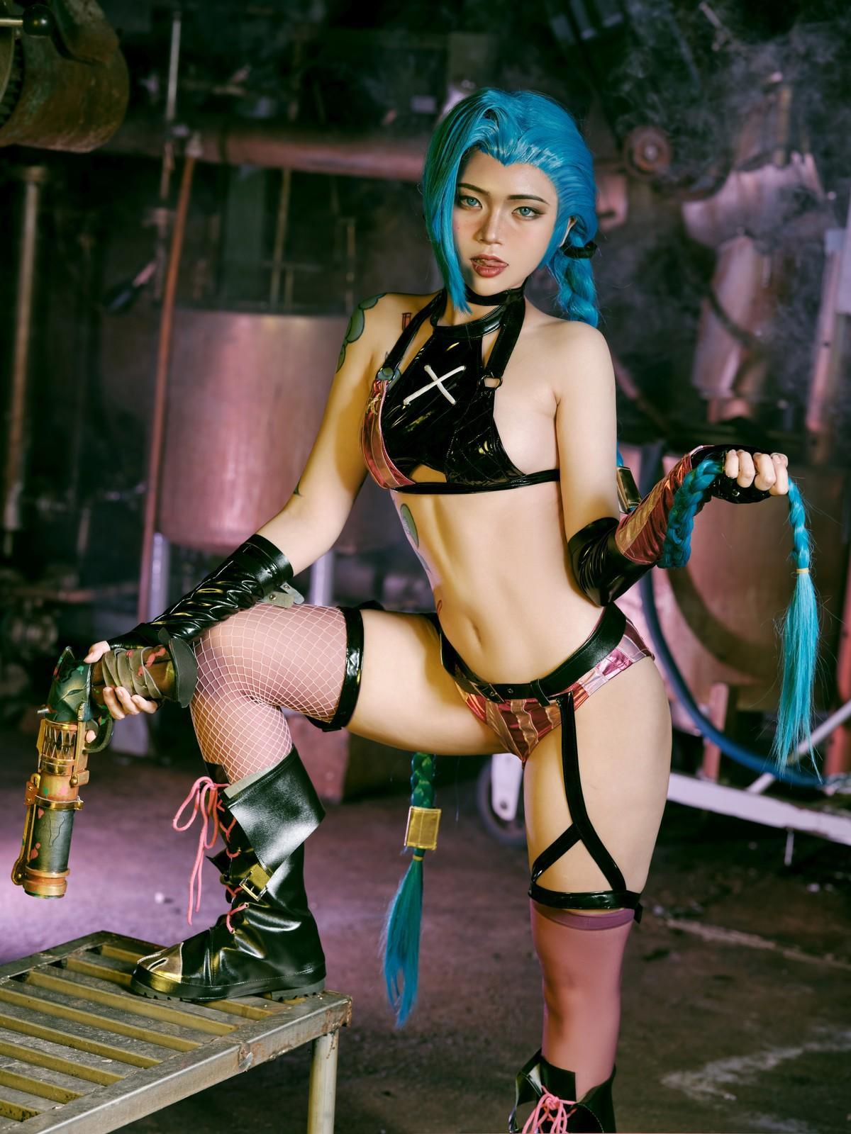 Cosplay ZinieQ Jinx Arcane(4)