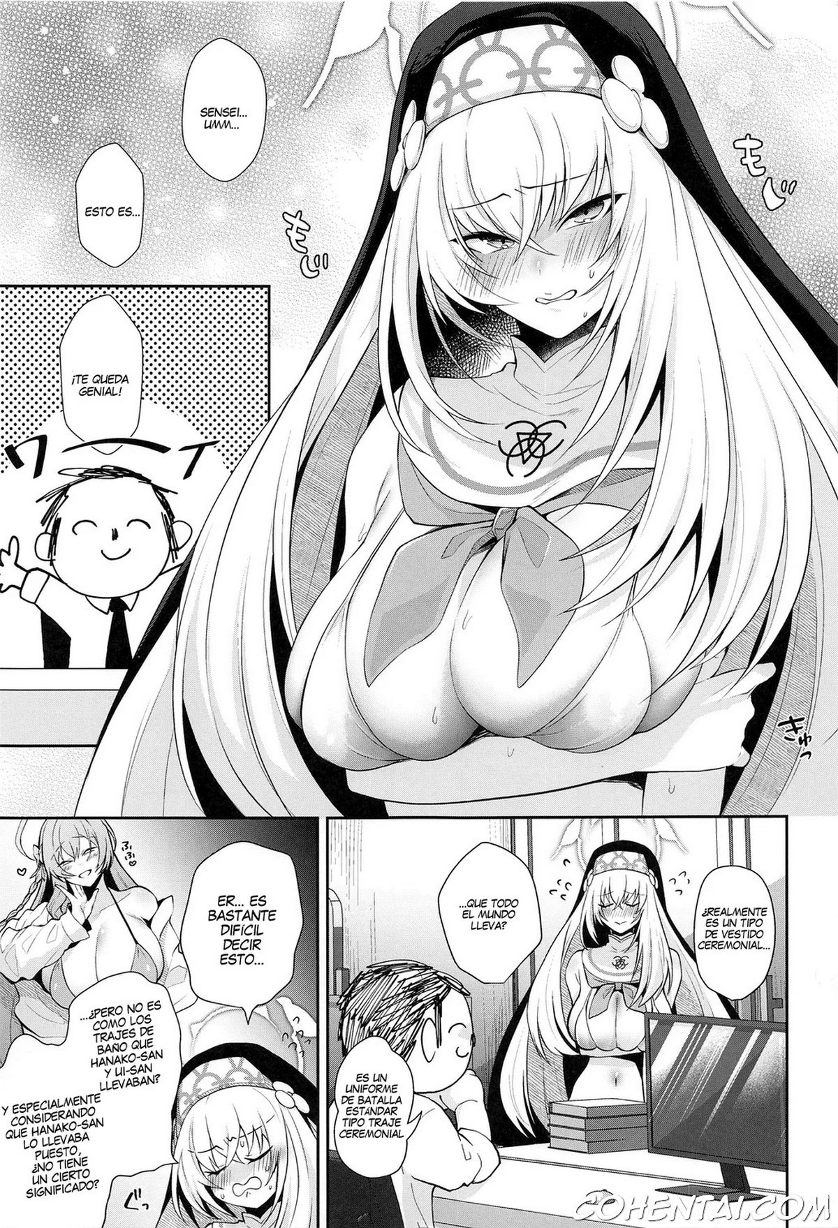 Wappi~ Sakurako-sama wa Chorosugiru (Blue Archive) xxx comics manga porno doujin hentai español sexo 