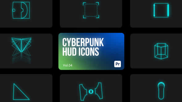 Cyberpunk Icons 04 - VideoHive 44809737