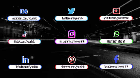 3D Social Lower - VideoHive 39067462