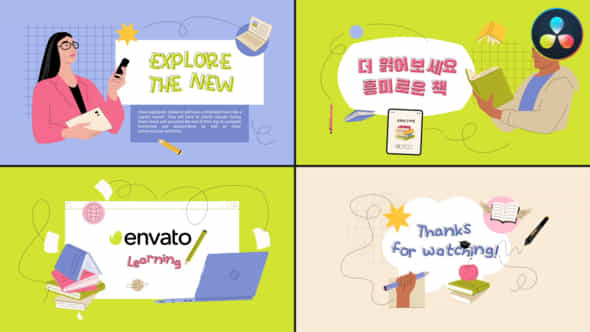 Education Explainers For Davinci Resolve - VideoHive 51933408