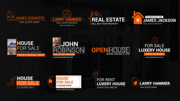 Real Estate Titles - VideoHive 45570314