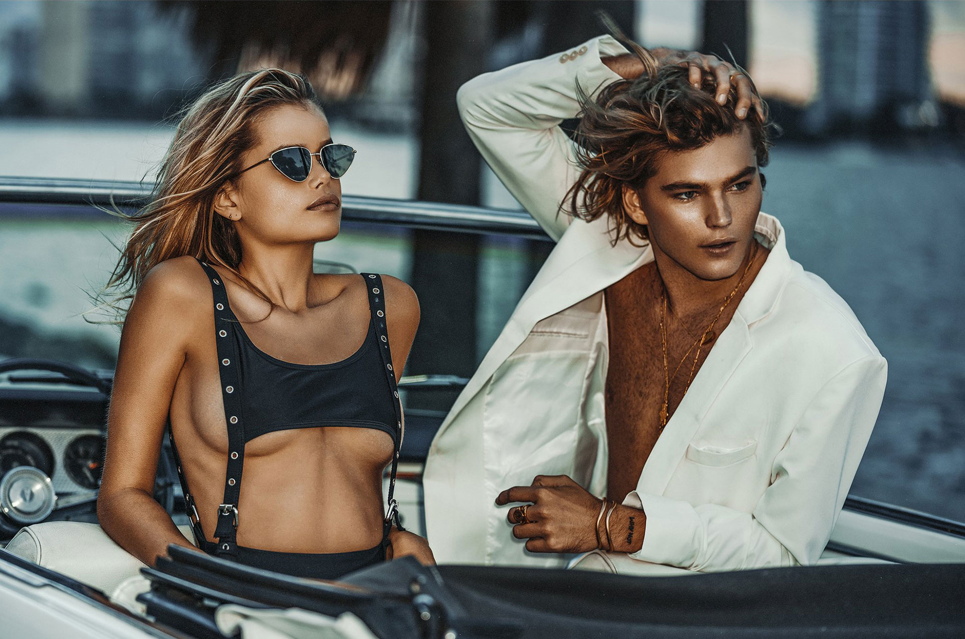 Frida Aasen and Jordan Barrett by Kesler Tran / Fae Swimwear spring-summer 2018 - Fristelser Frida Aasen and Jordan Barrett by Kesler Tran / Fae Swimwear spring-summer 2018 - Fristelser