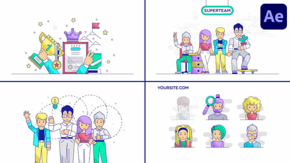 Hr And Team Explainers For After Effects - VideoHive 51075771