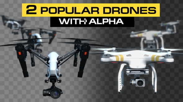 Quadcopters Flying Pack - VideoHive 19580535