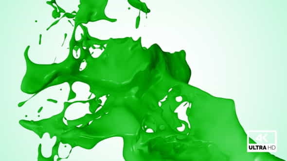 Splash Of Green Paint V3 - VideoHive 32568858