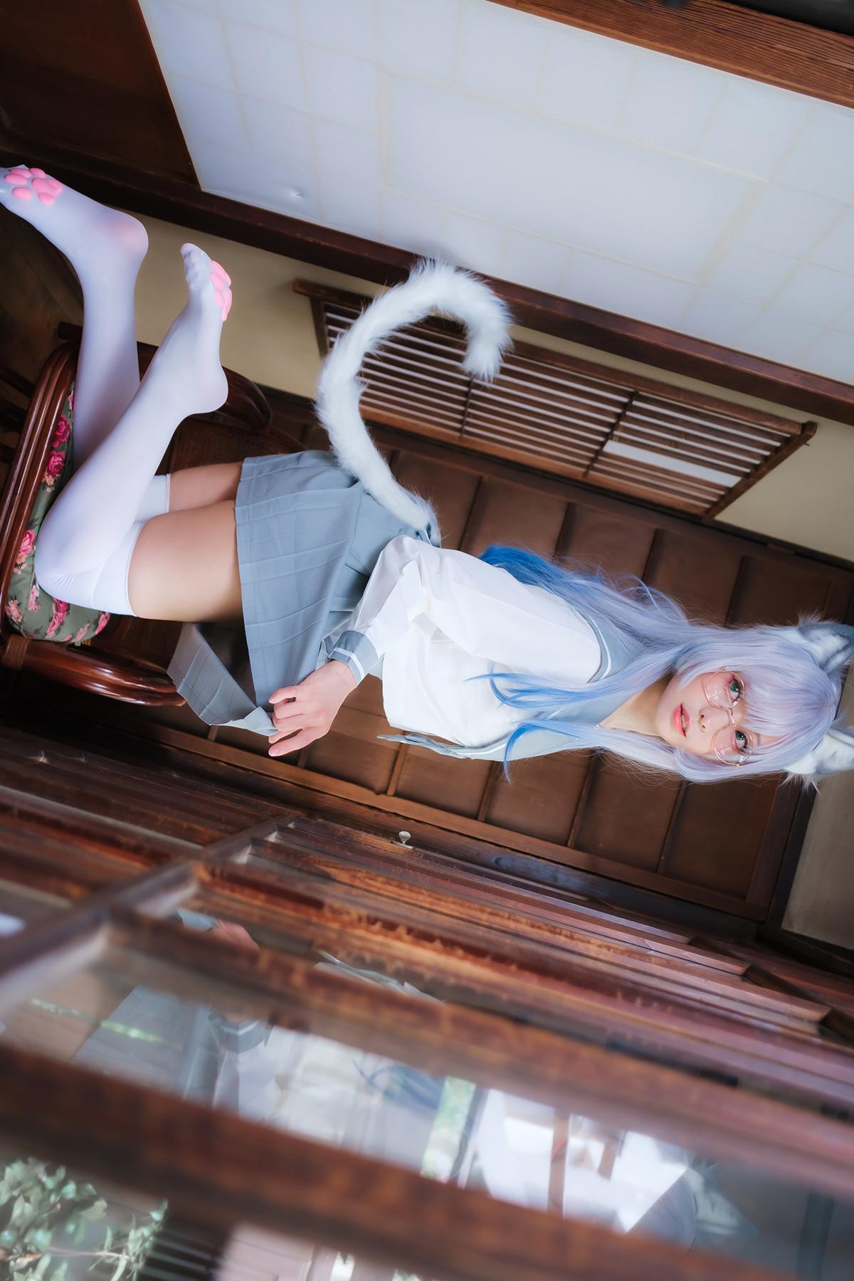 Cosplay ElyEE子 Veranda White Cat緣廊白貓(18)