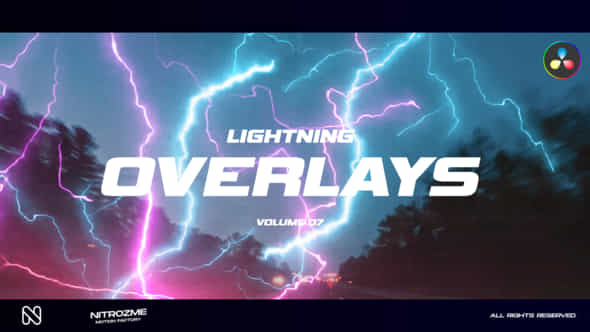 Lightning Overlays Vol 07 For Davinci Resolve - VideoHive 50457055