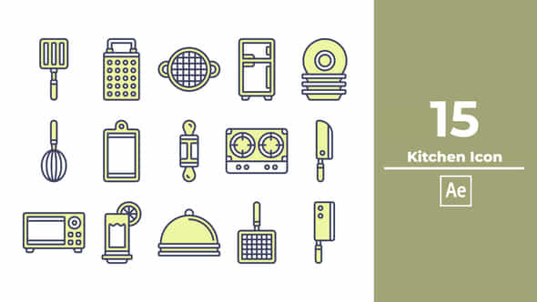 Kitchen Icon - VideoHive 47853521