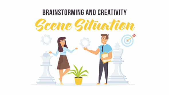 Brainstorming and creativity - VideoHive 27597210