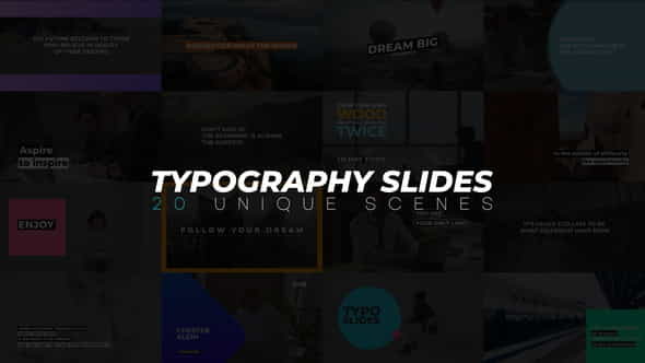 Typography Slides - VideoHive 35818341