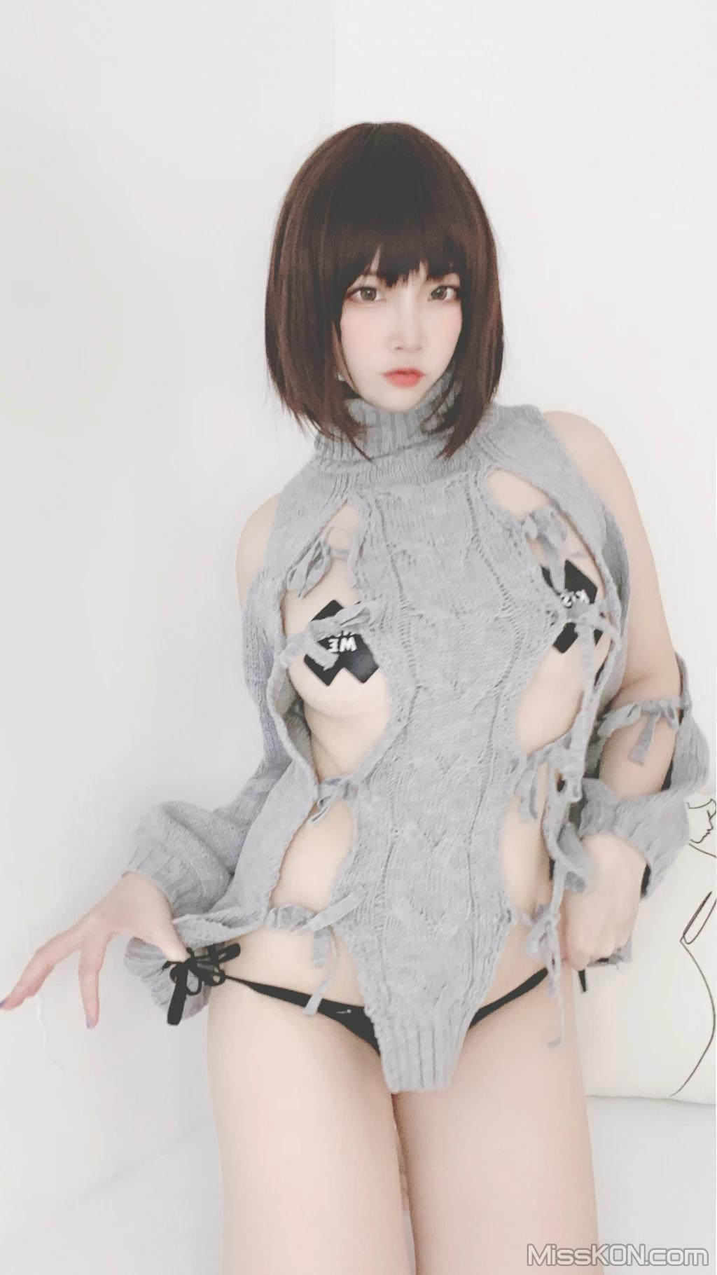 Coser@二佐Nisa: 私房洞洞毛衣 (66 photos )(51)