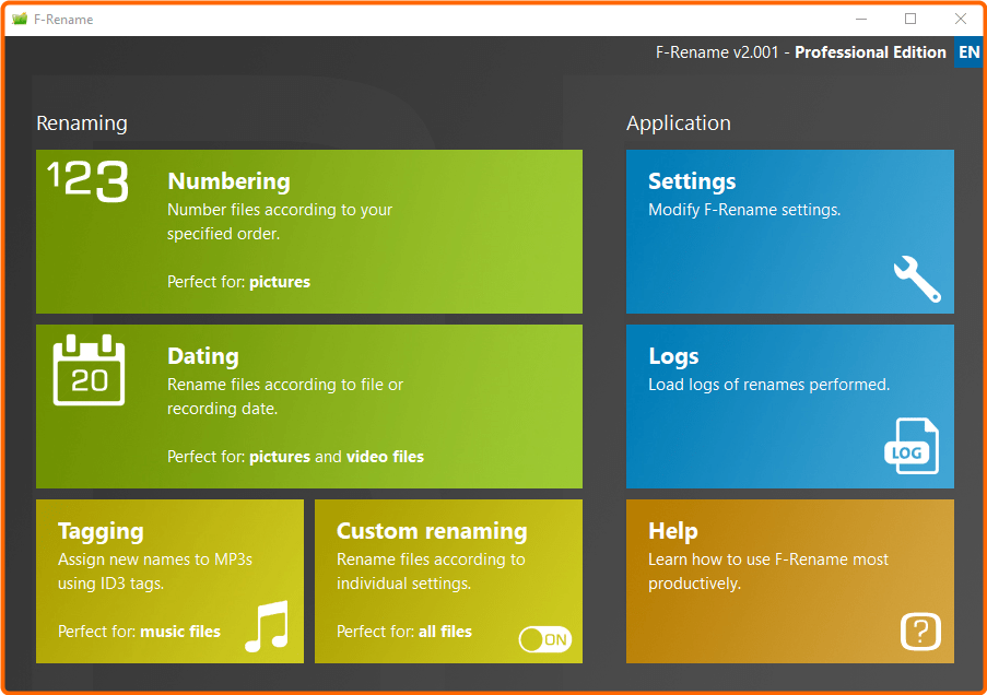 F Rename Professional 2.109 Multilingual