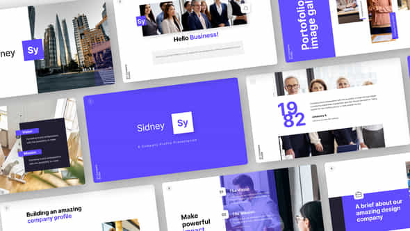 Sidney Company Profile Video Display After Effect Template - VideoHive 57969794