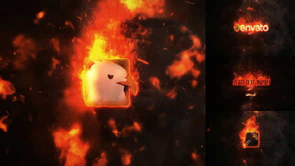 Exploding Burning Logo Reveal - VideoHive 19524212