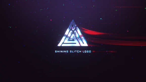 Shining Glitch Logo - VideoHive 31643696