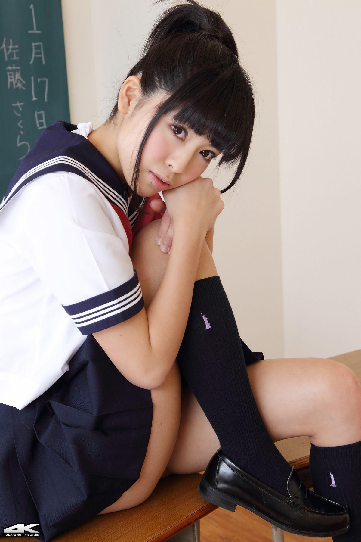 [4K-STAR] NO.00021 Sakura Sato 佐藤さくら Sailor Suit 水手服 写真集(46)