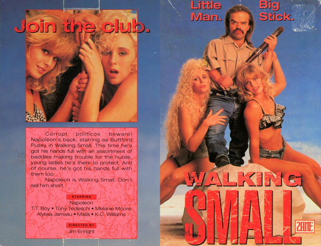 Walking Small / Коротко шагая (Jim Enright, Zane Entertainment Group) [1992 г., Feature, Midget, Kinky, VHSRip] (K.C. Williams, Melanie Moore, Shawnee Cates, Alyssa Jarreaux, Napoleon, TT Boy, Tony Tedeschi)