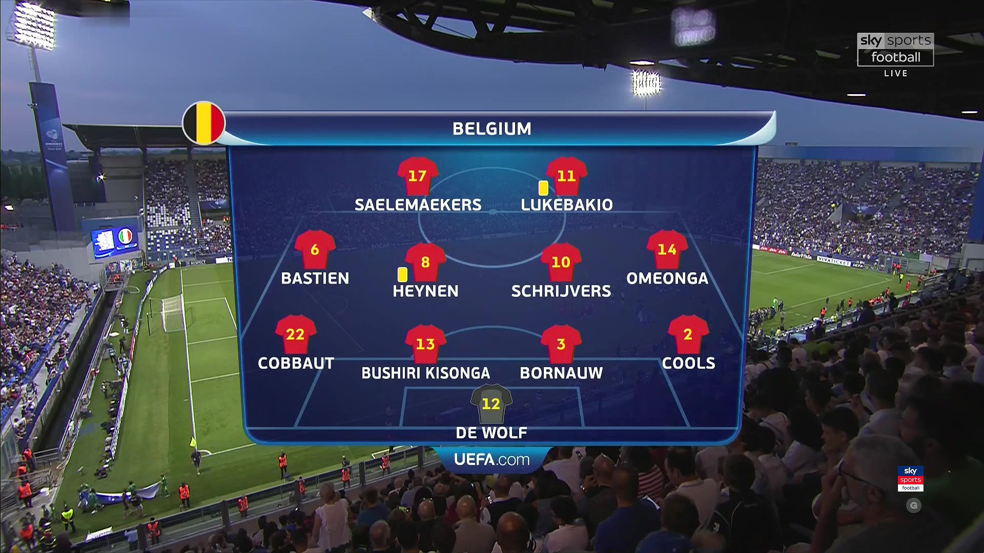 UEFA Euro U21 Championship - Belgium U21 Vs Italy U21 - 22/06/2019