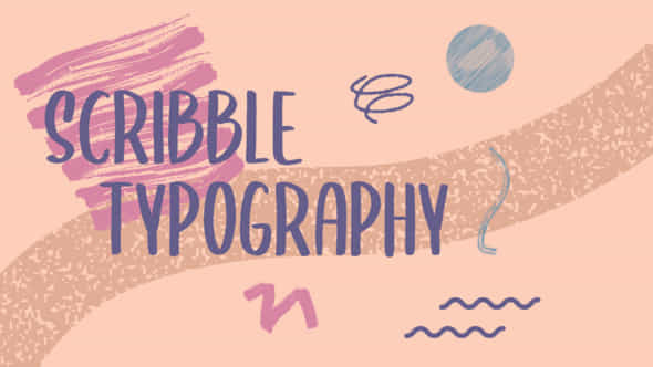 Scribble Typography - VideoHive 38843817