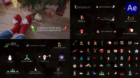 Christmas Titles And - VideoHive 41001954