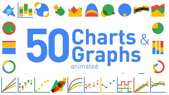 50 Animated ChartsGraphs - VideoHive 17600903