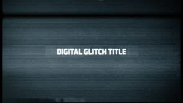 Digital Glitch Title - VideoHive 4074148