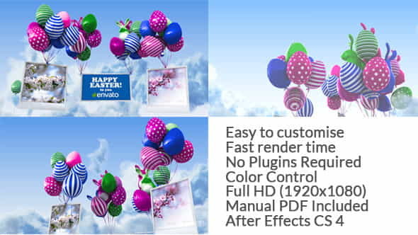 Easter Balloons - VideoHive 7446983