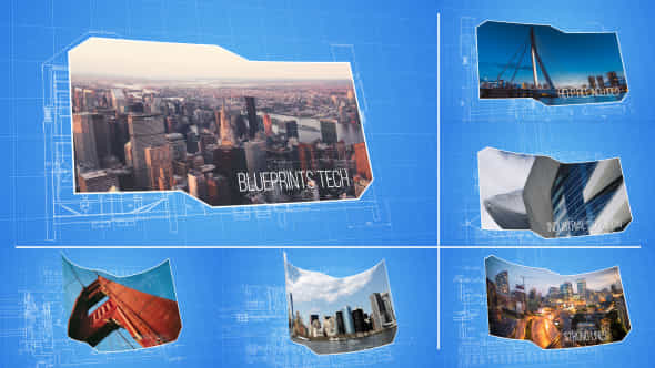 Blueprint Tech Slideshow - VideoHive 14082236