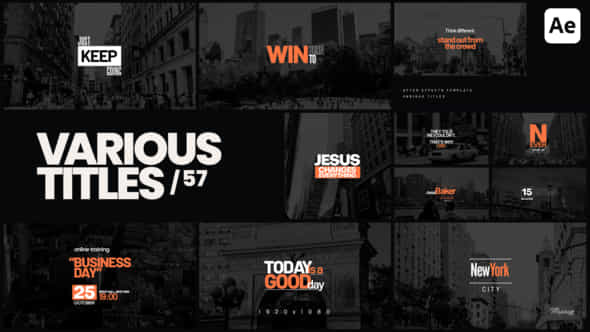 Various Titles 57 - VideoHive 55695144