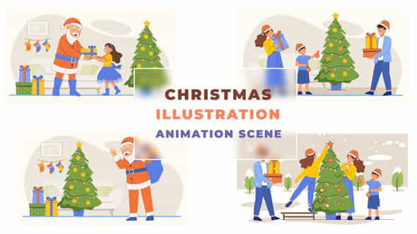 Christmas Character Animation - VideoHive 42925154