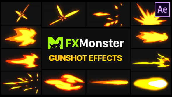 Gunshot Effects | After Effects - VideoHive 27490310