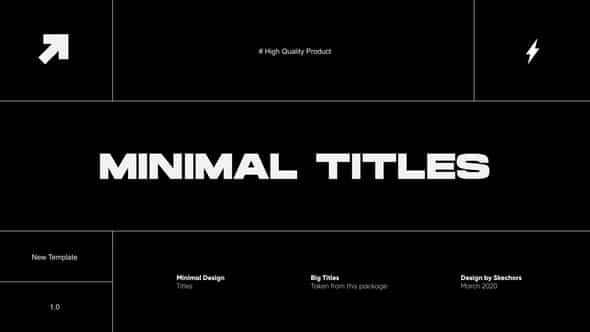 Minimal Titles - VideoHive 42905552