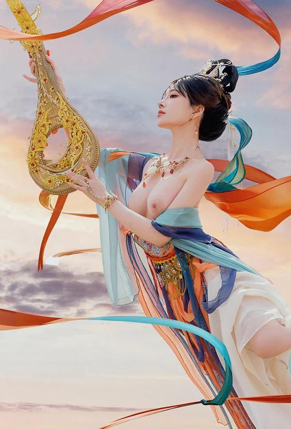 极品女神年年敦煌飞天飘飘若仙无圣光唯美图集(17)