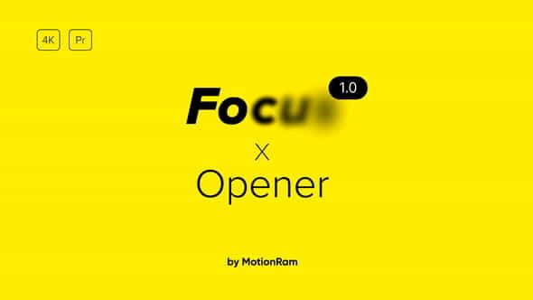 Focus Opener - for Premiere - VideoHive 34216839